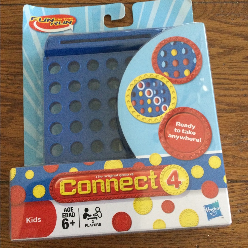 New Sealed Connect 4 Fun on the Run 2009 Hasbro Travel Game Rare‎ Out of Print